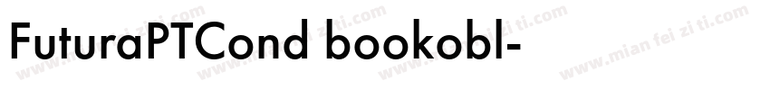 FuturaPTCond bookobl字体转换